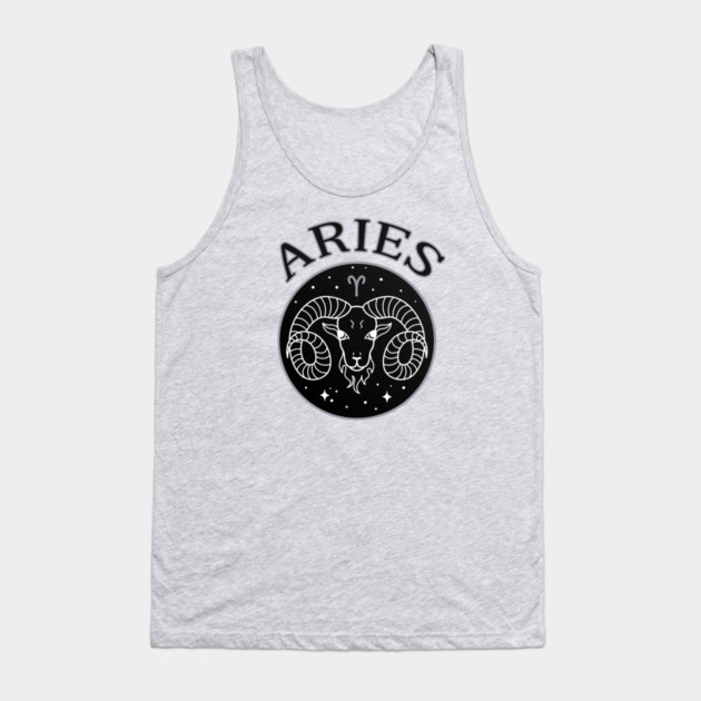 Aries Star Sign Zodiac Horoscope Cheeky Witch® Tank Top by Cheeky Witch