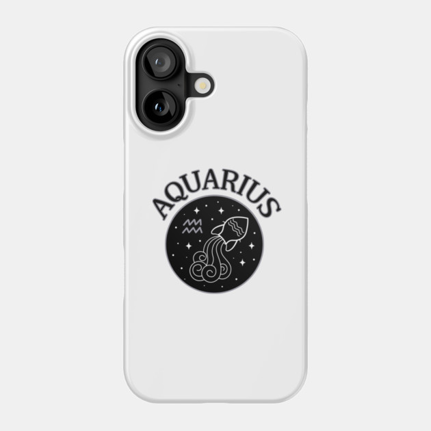 Aquarius Star Sign Zodiac Horoscope Cheeky Witch® Phone Case by Cheeky Witch