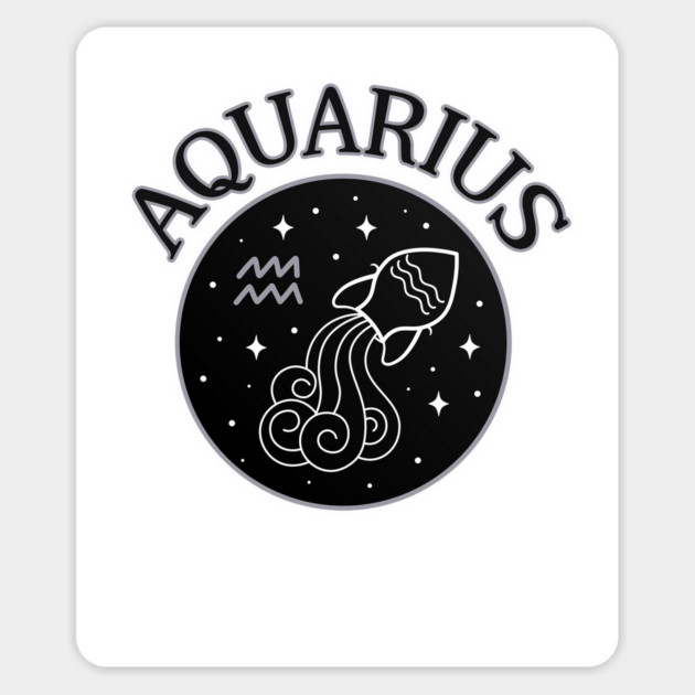 Aquarius Star Sign Zodiac Horoscope Cheeky Witch® Sticker by Cheeky Witch