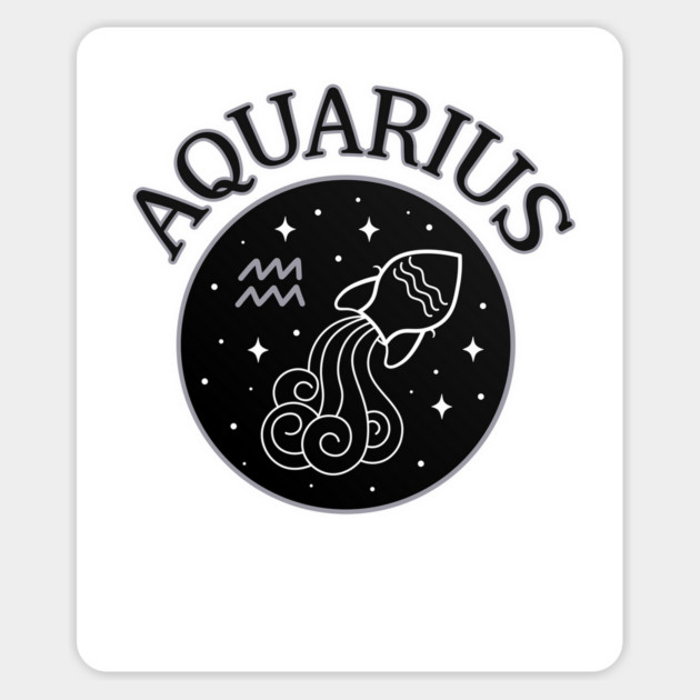 Aquarius Star Sign Zodiac Horoscope Cheeky Witch® Magnet by Cheeky Witch