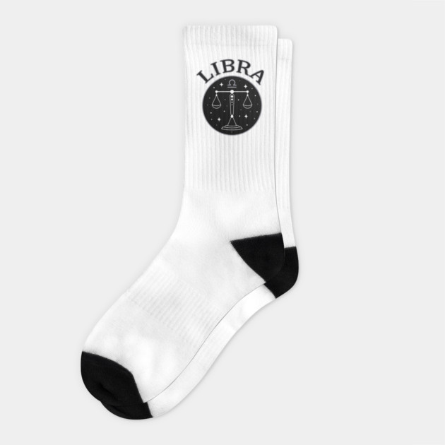 Libra Star Sign Zodiac Horoscope Cheeky Witch® Socks by Cheeky Witch