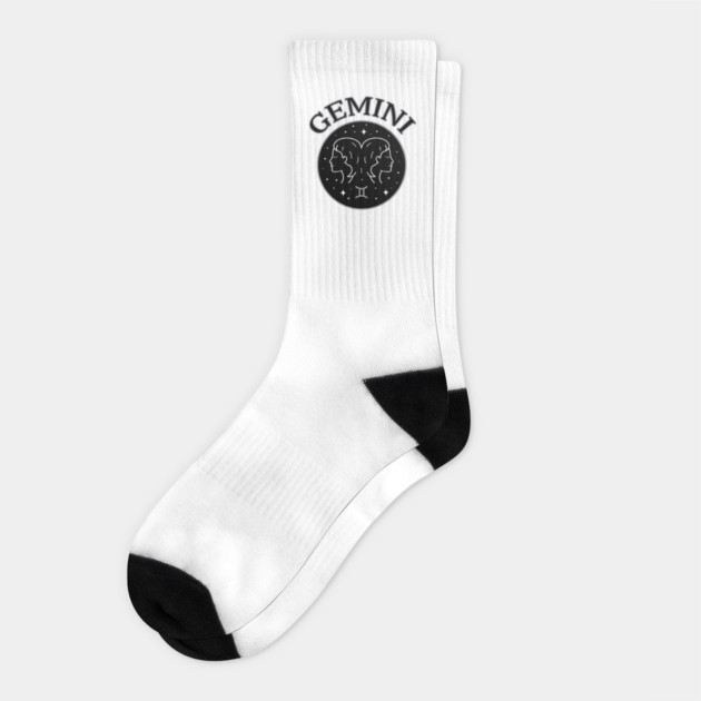 Gemini Star Sign Zodiac Horoscope Cheeky Witch® Socks by Cheeky Witch