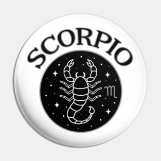 Scorpio Star Sign Zodiac Horoscope Cheeky Witch® Pin