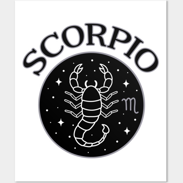 Scorpio Star Sign Zodiac Horoscope Cheeky Witch® Wall Art by Cheeky Witch