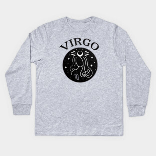 Virgo Star Sign Zodiac Horoscope Cheeky Witch® Kids Long Sleeve T-Shirt