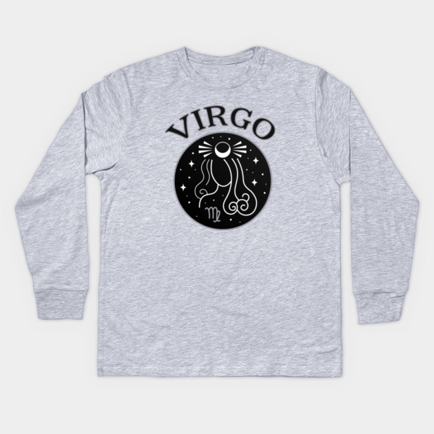 Virgo Star Sign Zodiac Horoscope Cheeky Witch® Kids Long Sleeve T-Shirt by Cheeky Witch