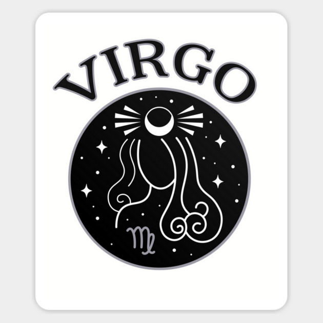 Virgo Star Sign Zodiac Horoscope Cheeky Witch® Sticker by Cheeky Witch