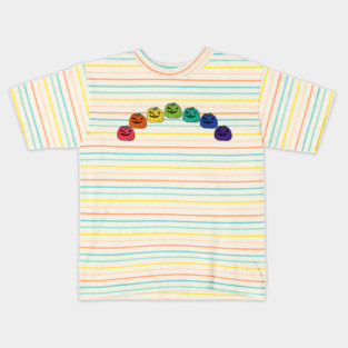 Spooky Pumpkin Rainbow for Halloween Kids T-Shirt