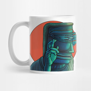 Fingers Crossed Chest Logo Mug