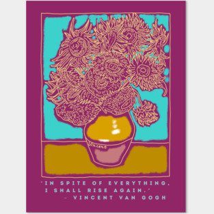 Van Gogh Vase with Twelve Sunflowers (1888–1889) Posters and Art