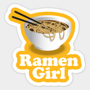 Ramen Girl - Ramen Noodle Shirt Sticker