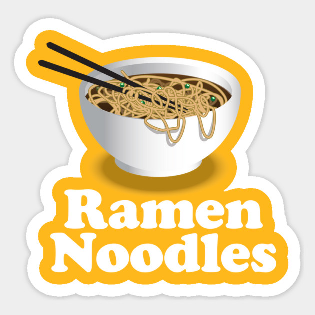 Ramen Noodles - Ramen Noodle Sticker by Nonstop Shirts