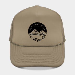 Seek His Will in all You Do - black ink Hat