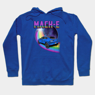 Mach-E Rides the Rainbow Galaxy in Grabber Blue Hoodie