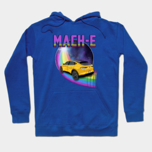 Mach-E Rides the Rainbow Galaxy in Cyber Orange Hoodie