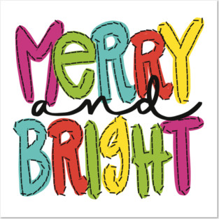 Merry & Bright Posters and Art