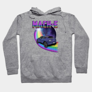 Mach-E Rides the Rainbow Galaxy in Infinite Blue Hoodie
