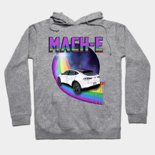 Mach-E Rides the Rainbow Galaxy in Star White Hoodie