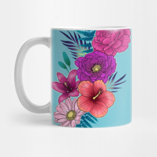 Tropical Flowers Mug