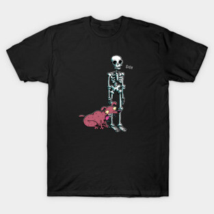 The Skeleton and the dog T-Shirt
