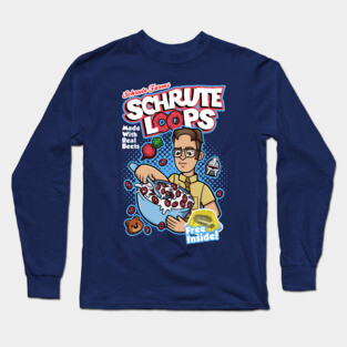 Schrute Loops Dwight Schrute Cereal Long Sleeve T-Shirt