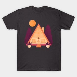 A-Frame Cabin - Fall colors T-Shirt