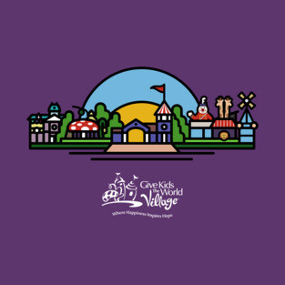 Give Kids The World Coaster Caricature T-Shirt