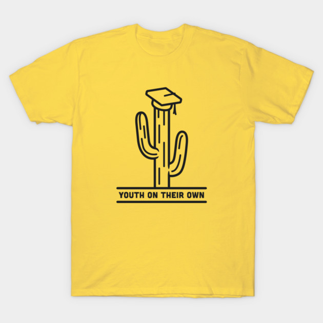 YOTO - Saguaro Logo (front) T-Shirt by Youth On Their Own