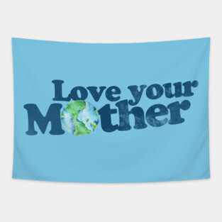 Vintage love your mother earth day Tapestry