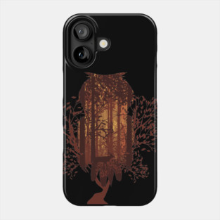 Brown forest owl Phone Case