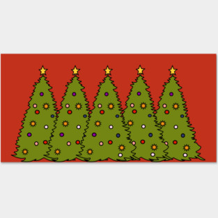 Christmas Tree Forest Posters and Art