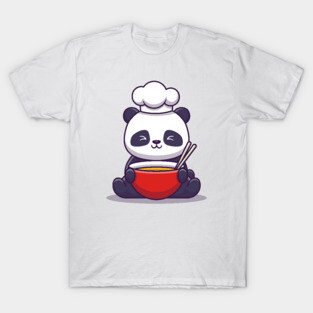 Cute Panda Chef T-Shirt