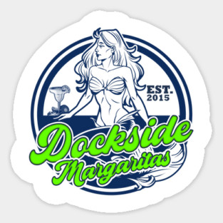 Dockside Margaritas near the Boathouse- Mermaid edition Orlando Florida Sticker