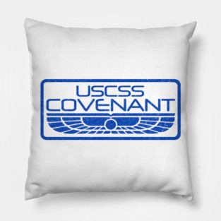 Alien Covenant logo blue Pillow