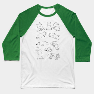 More Sleep Corgi Baseball T-Shirt