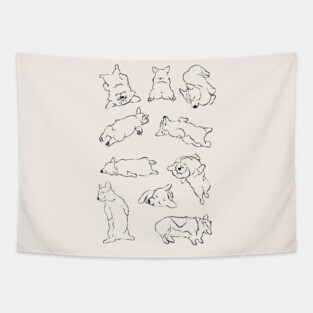 More Sleep Corgi Tapestry