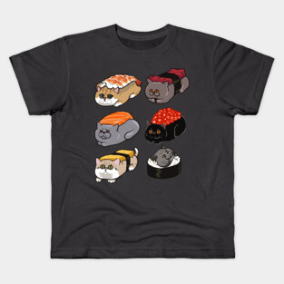 Sushi British Shorthair Cat Kids T-Shirt