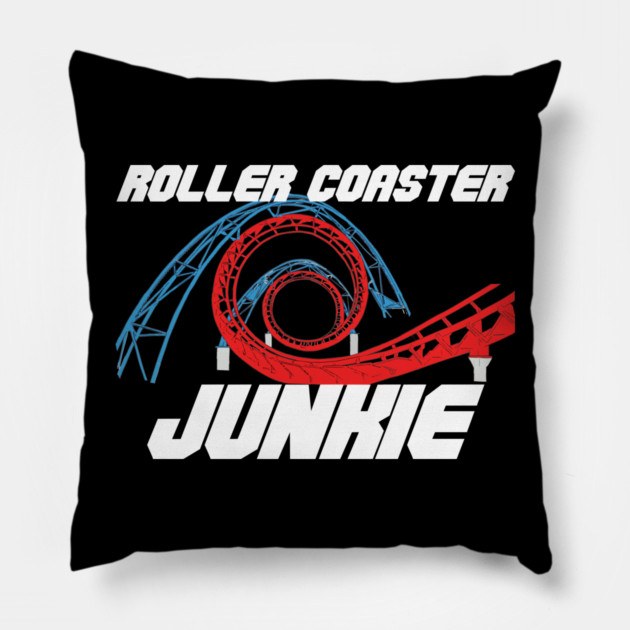 Roller Coaster Junkie Pillow by belownormal