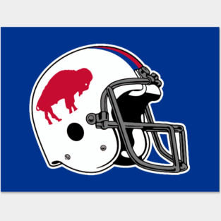 Bills Throwback Helmet Posters and Art