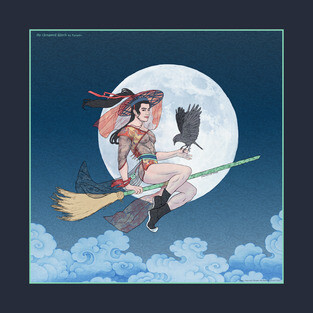 Witchy Wuxian Halloween Pinup T-Shirt