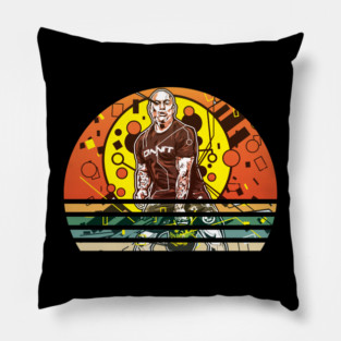 Vintage Retro Sunset Joe Rogan Pillow