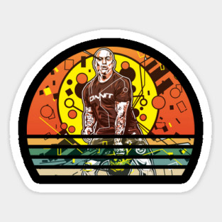 Vintage Retro Sunset Joe Rogan Sticker