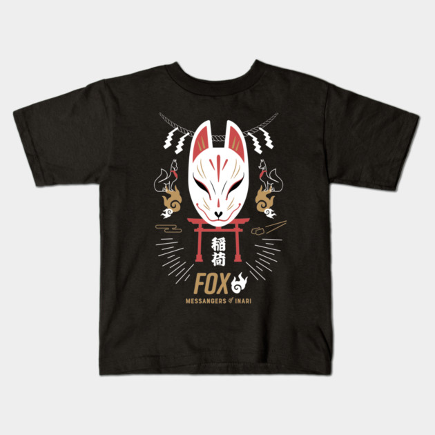 FOX - Messengers of INARI God Kids T-Shirt by 9bd.esign