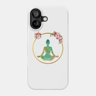 Yoga meditation Phone Case