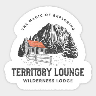 The Territory Lounge at Wilderness Lodge Orlando Florida Sticker