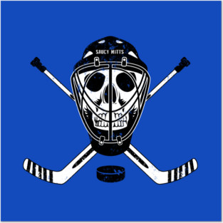 Hockey Goalie Skull and Sticks Posters and Art