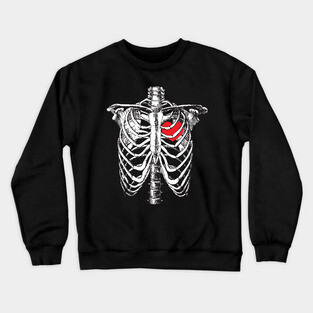 Skeleton Heart Crewneck Sweatshirt