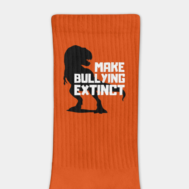 Make Bullying Extinct Unity Day Anti Bullying Orange Dinosaur by Tshirtiz