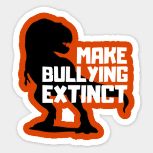 Make Bullying Extinct Unity Day Anti Bullying Orange Dinosaur Magnet