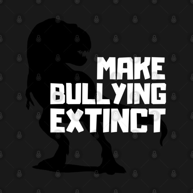 Make Bullying Extinct Unity Day Anti Bullying Orange Dinosaur by Tshirtiz